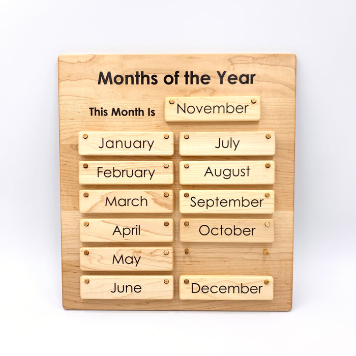 TO BE DISCONTINUED: Months of the Year Chart