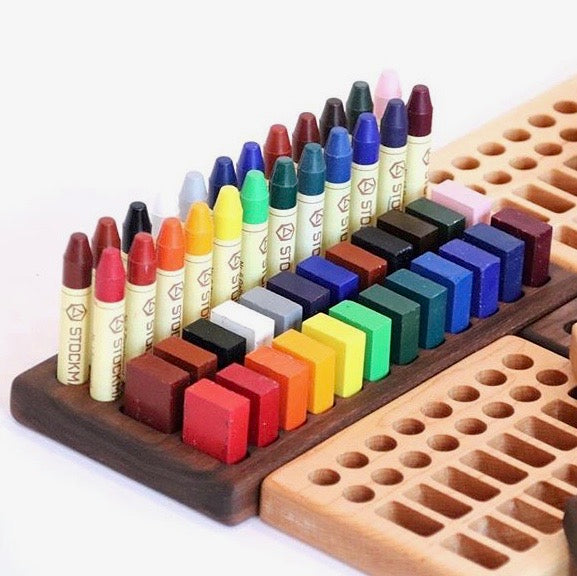 Wooden Crayon Holder 12 Stick /12 Block