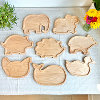 Wooden Animal Plate – Snack Tray, Cutting Board & Charcuterie Board in One