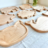 Wooden Animal Plate – Snack Tray, Cutting Board & Charcuterie Board in One