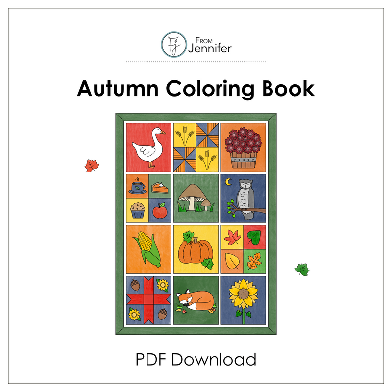 PDF - Autumn Coloring Book