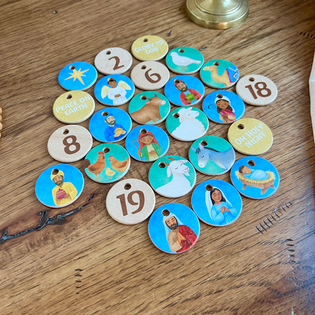 Advent Calendar Coins - Colorful Nativity