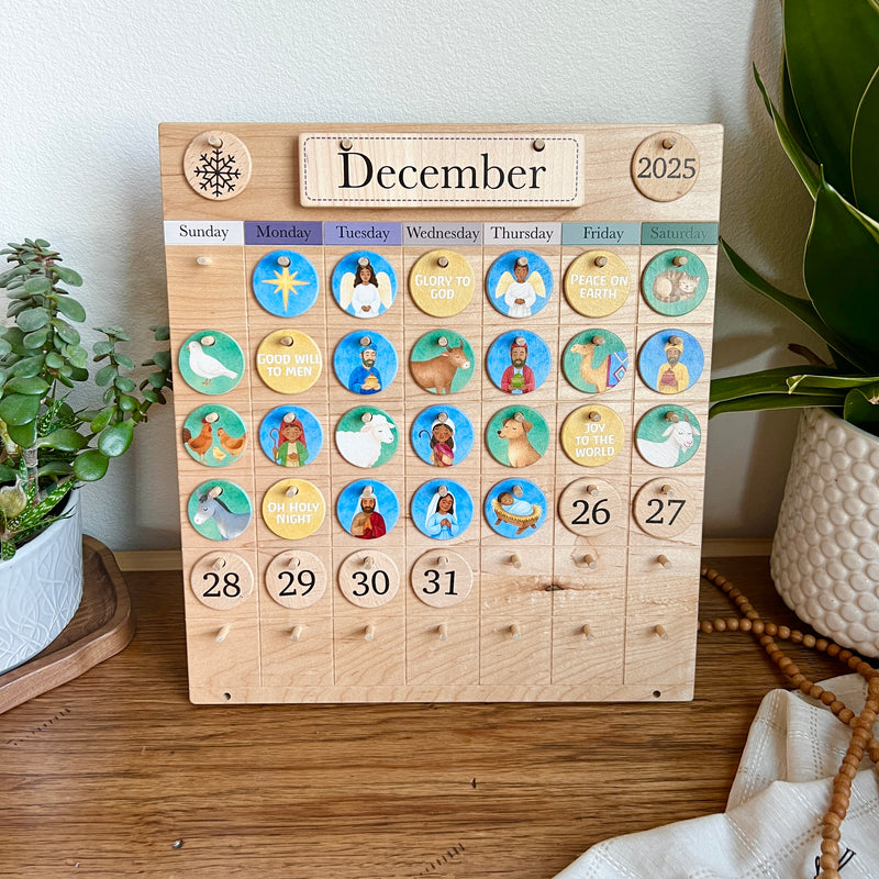 Advent Calendar Coins - Colorful Nativity