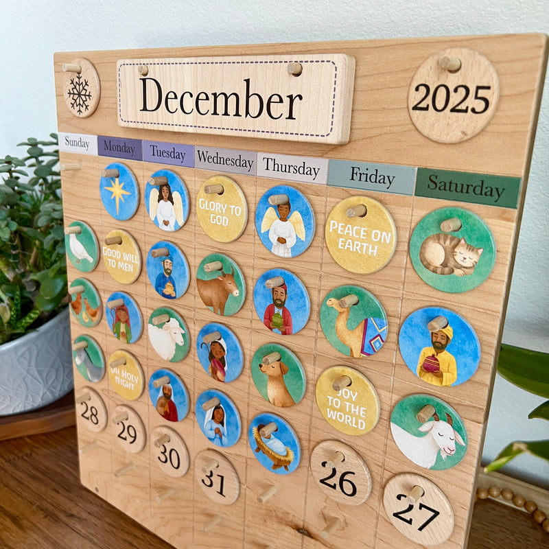 Advent Calendar Coins - Colorful Nativity
