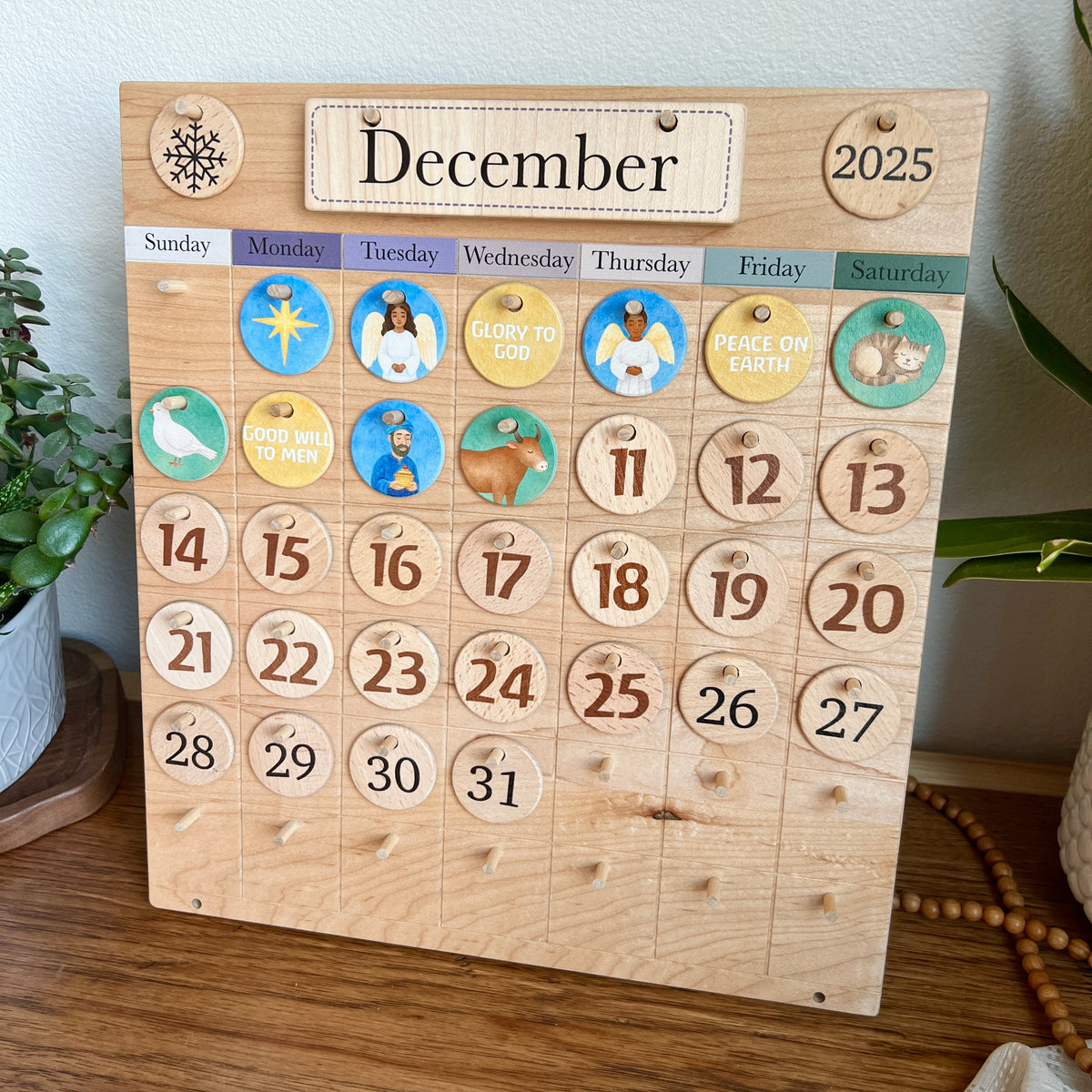 Advent Calendar Coins - Colorful Nativity