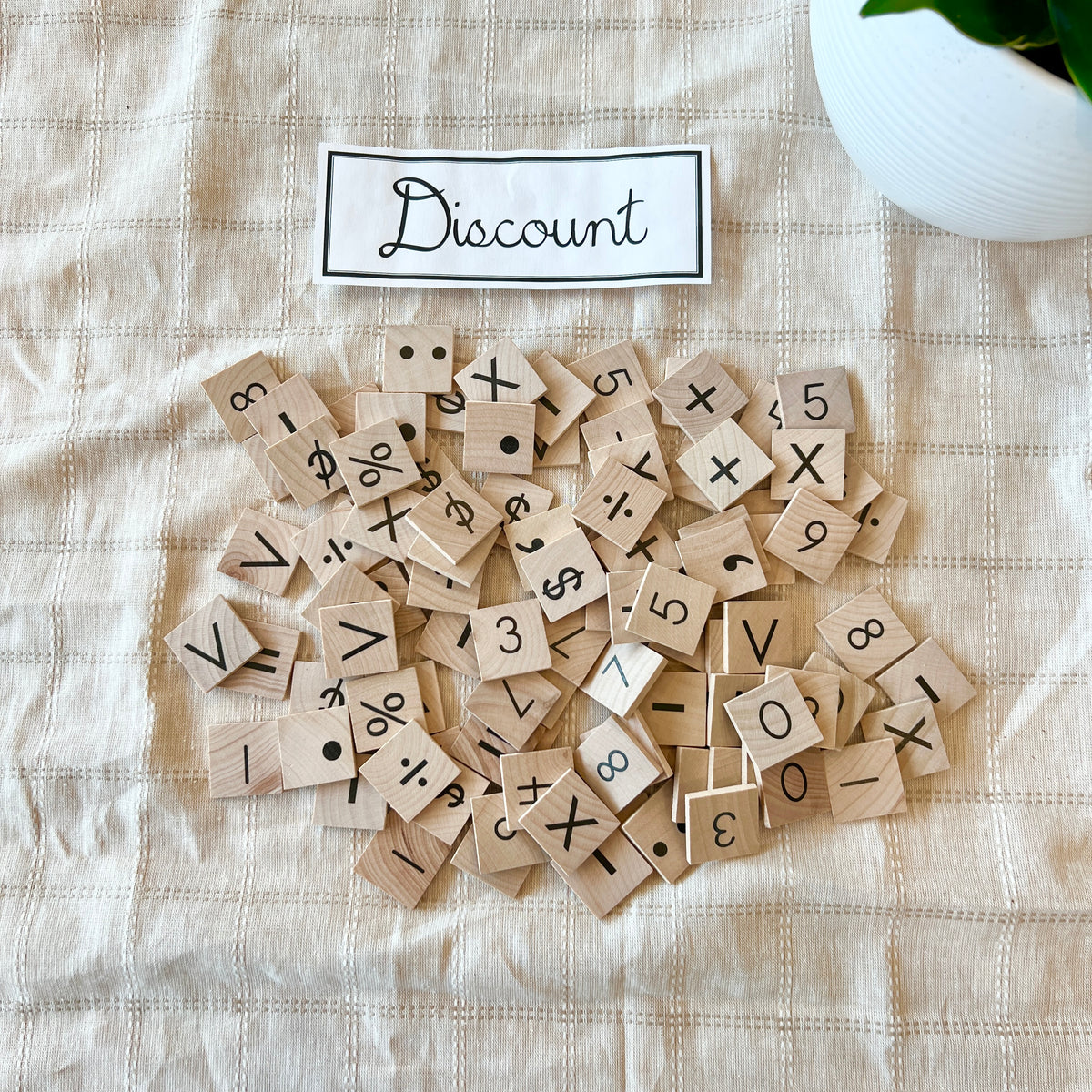 DISCOUNT Square Tiles - Symbols