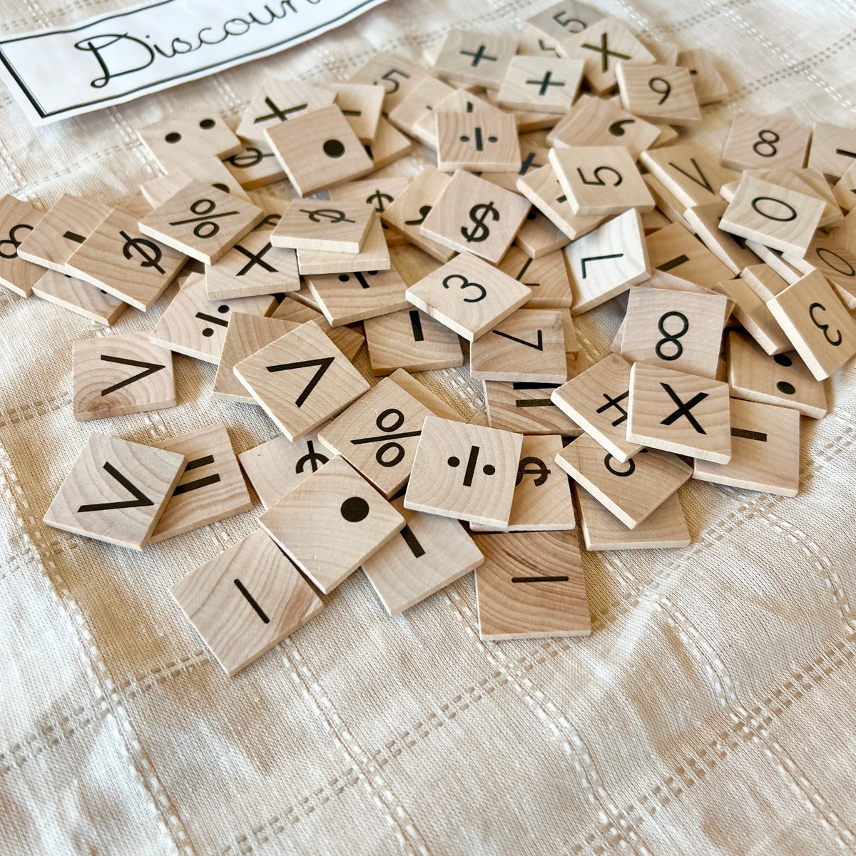 DISCOUNT Square Tiles - Symbols