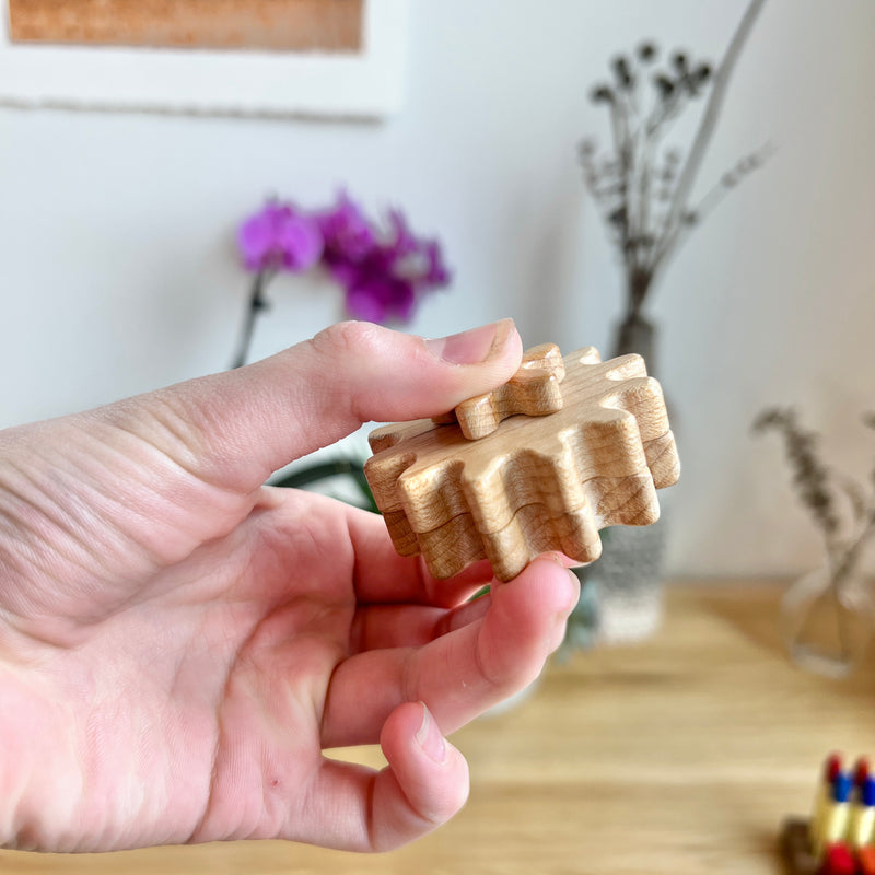 Wooden Gear Fidget Spinner
