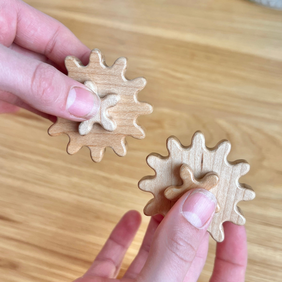 Wooden Gear Fidget Spinner