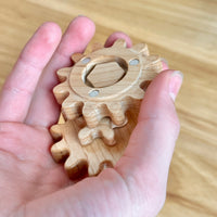 Wooden Gear Fidget Spinner