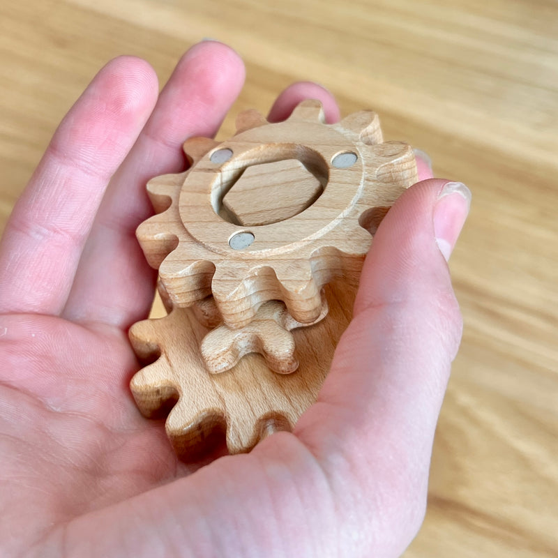 Wooden Gear Fidget Spinner