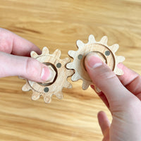 Wooden Gear Fidget Spinner