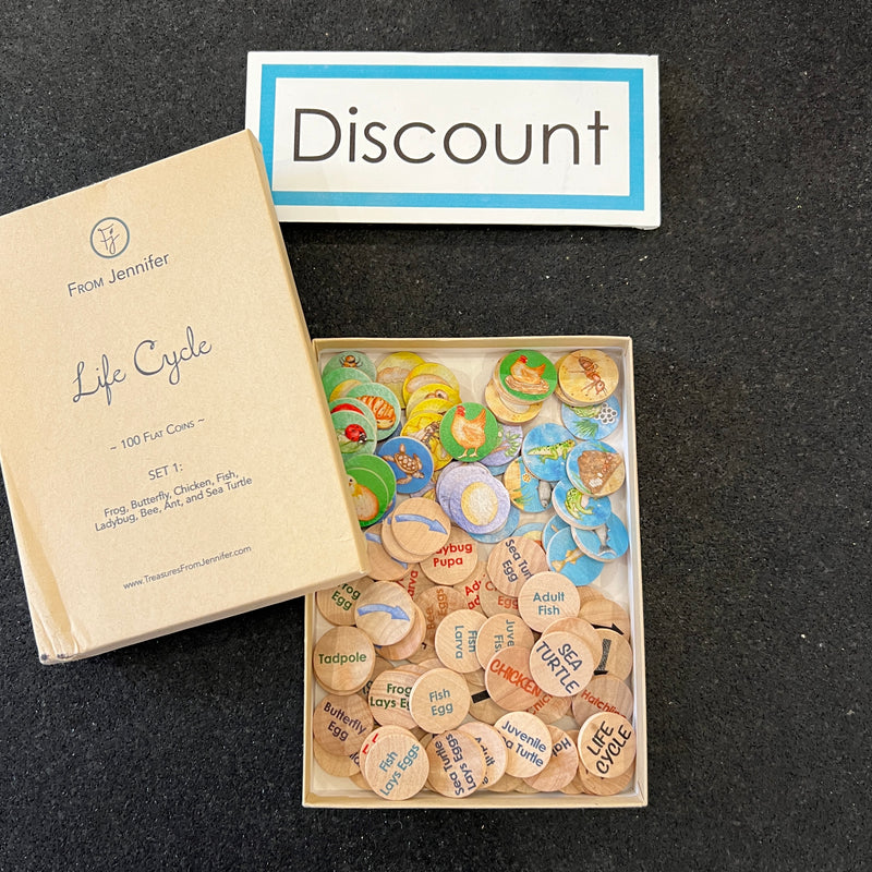 DISCOUNT Small Coins - Life Cycle Set 1