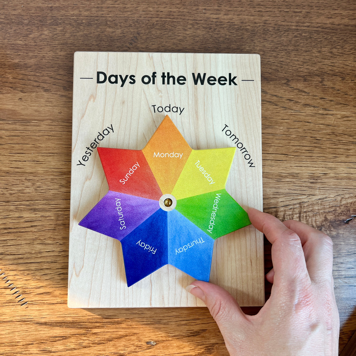 Days of the Week Chart