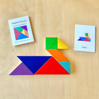 Rainbow Wooden Tangram Puzzle