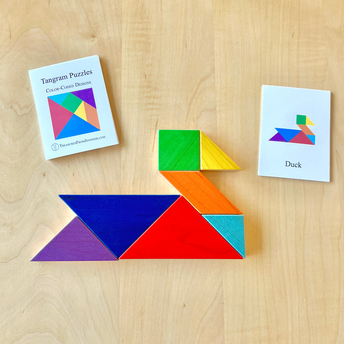 Rainbow Wooden Tangram Puzzle