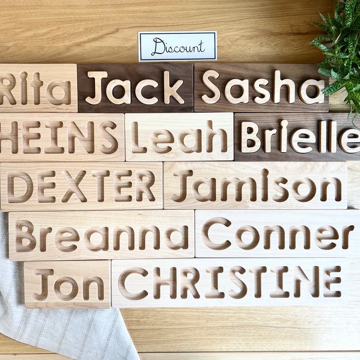 DISCOUNT Name Puzzle - Half Price!