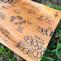 Leather Map - Land of Legends