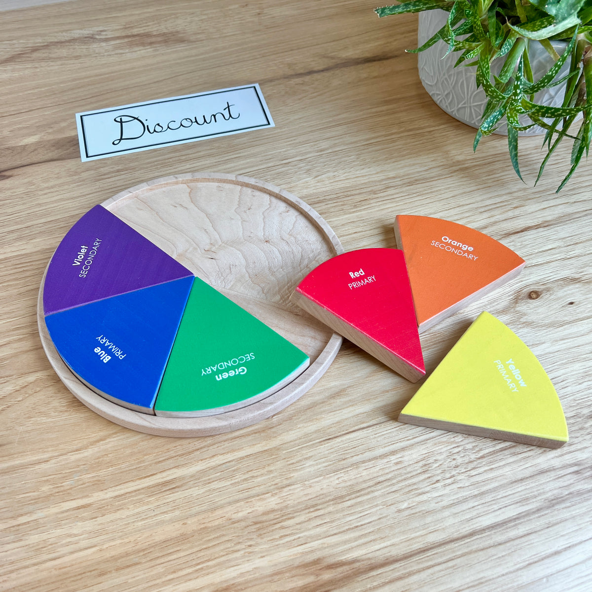 DISCOUNT Color Wheel - 6 Piece Puzzle