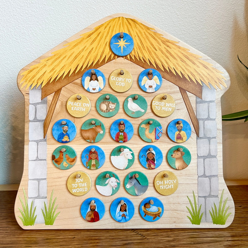 Colorful Nativity Advent Calendar