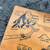 Leather Map - Land of Legends