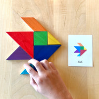 Rainbow Wooden Tangram Puzzle