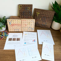 PDF: Geoboard "Alphabet Designs"