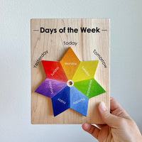 Days of the Week Chart