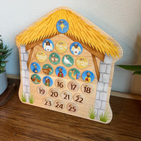Colorful Nativity Advent Calendar