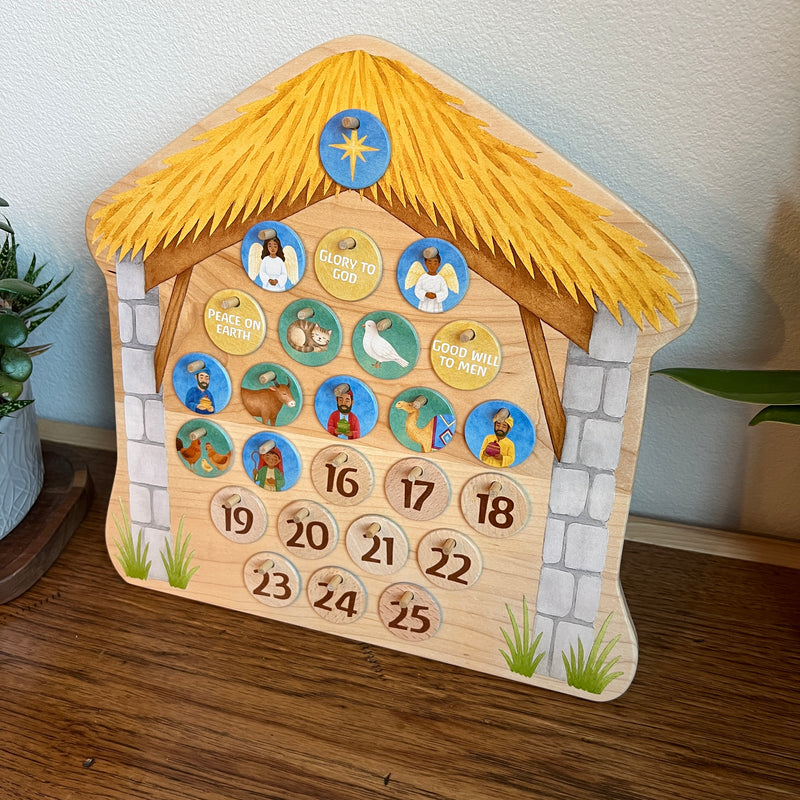Colorful Nativity Advent Calendar