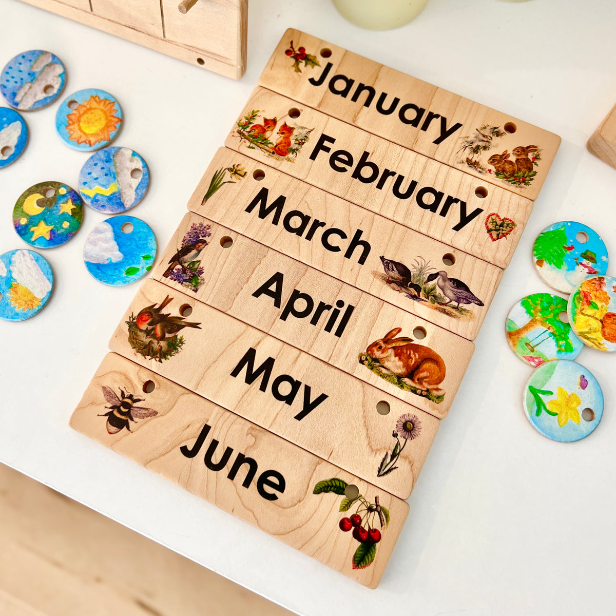 Replacement Month Card for Home Calendar