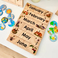 Replacement Month Card for Home Calendar