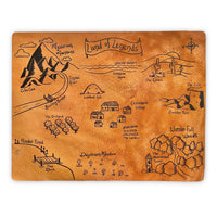 Leather Map - Land of Legends