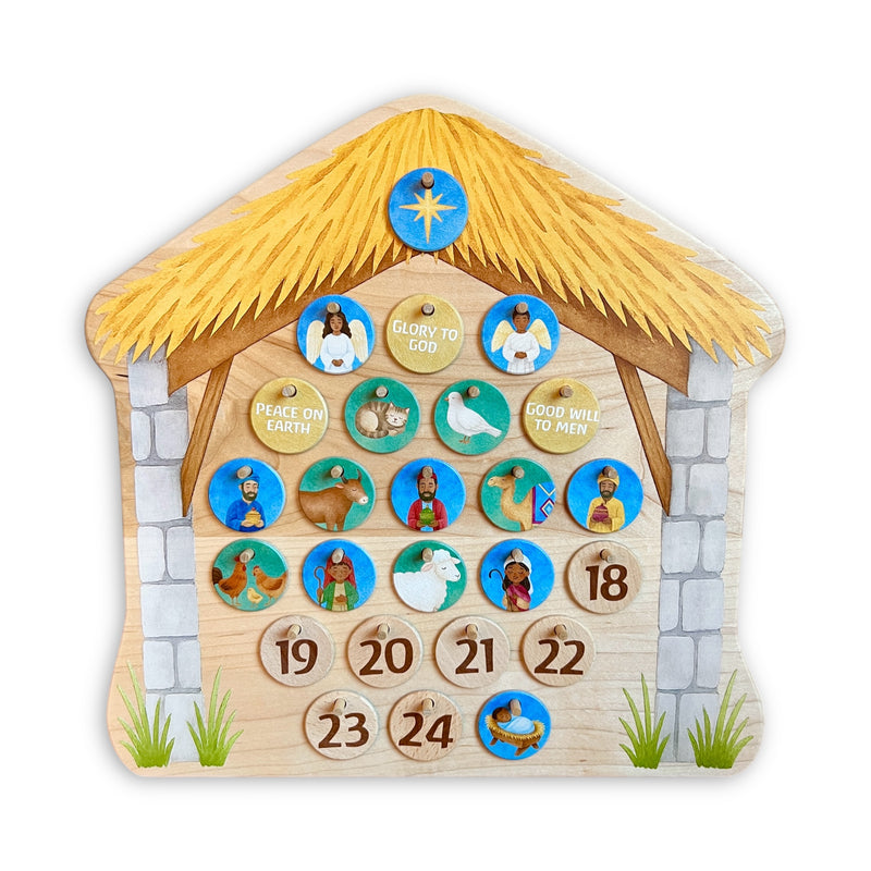 Colorful Nativity Advent Calendar