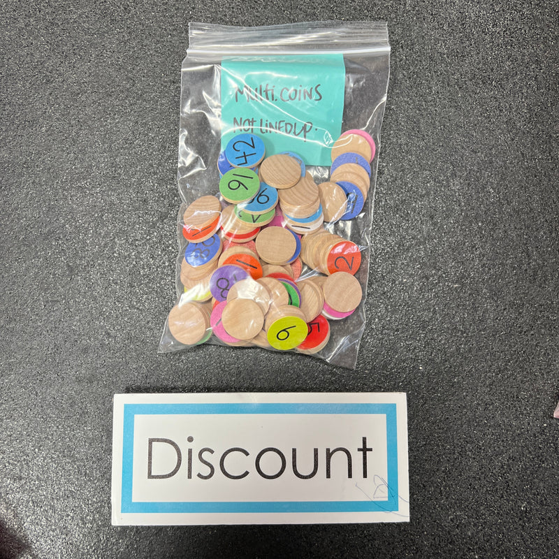 DISCOUNT Small Coins - Multiplication 10x10 Set