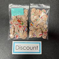 DISCOUNT Small Coins - Country Flags