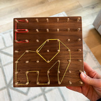 PDF: Geoboard "Alphabet Designs"