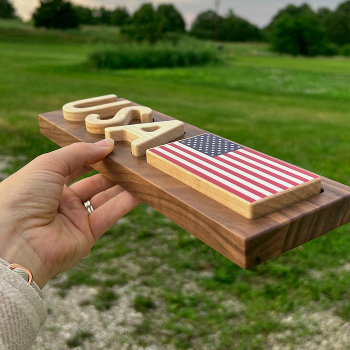 USA with Flag Puzzle