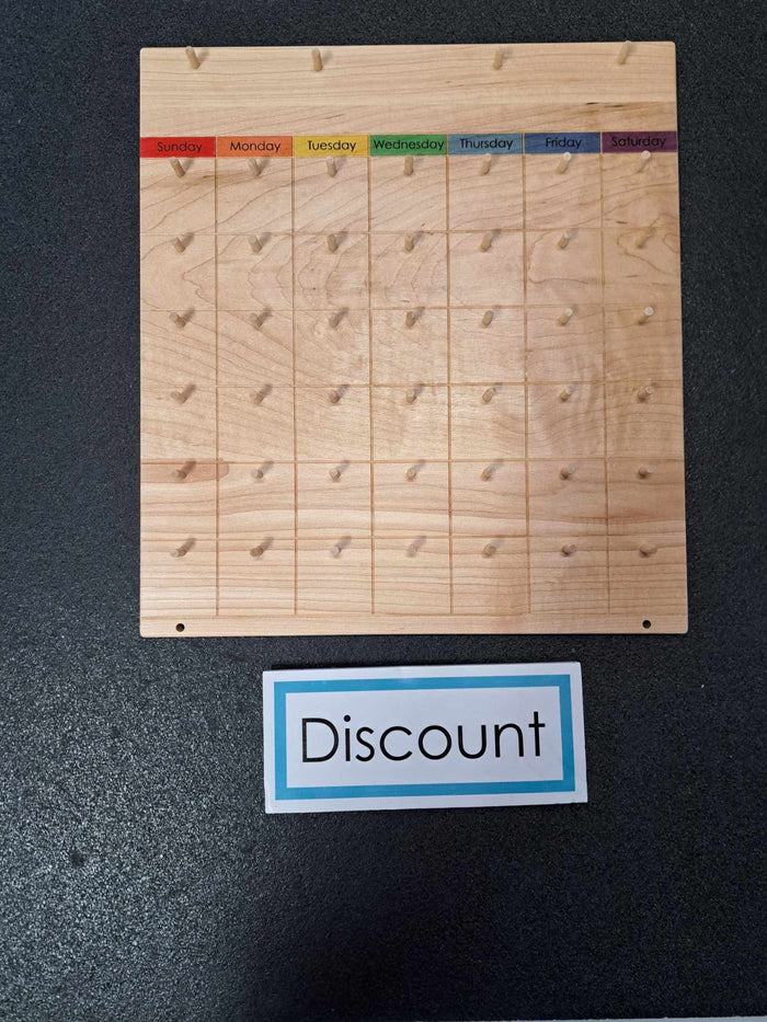 DISCOUNT Home Calendar - Rainbow Weekdays