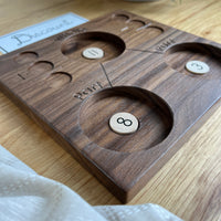 DISCOUNT Walnut Number Bond Tray with Coins
