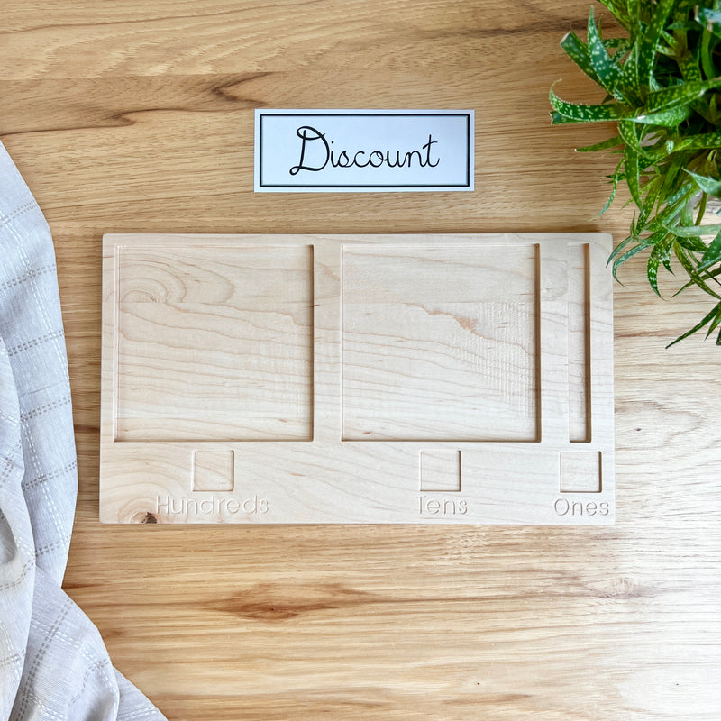 DISCOUNT Base Ten Tray & Number Tiles
