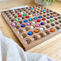 DISCOUNT Walnut Hundred Frame - Coin Pockets
