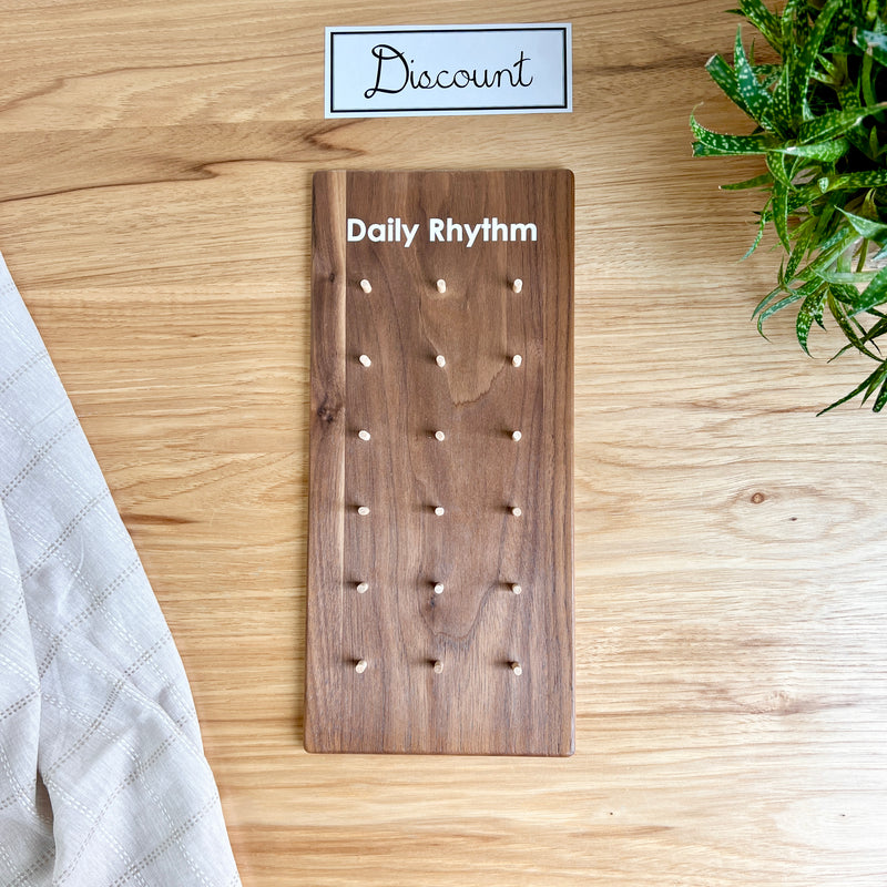 DISCOUNT Daily Rhythm Chart - Walnut