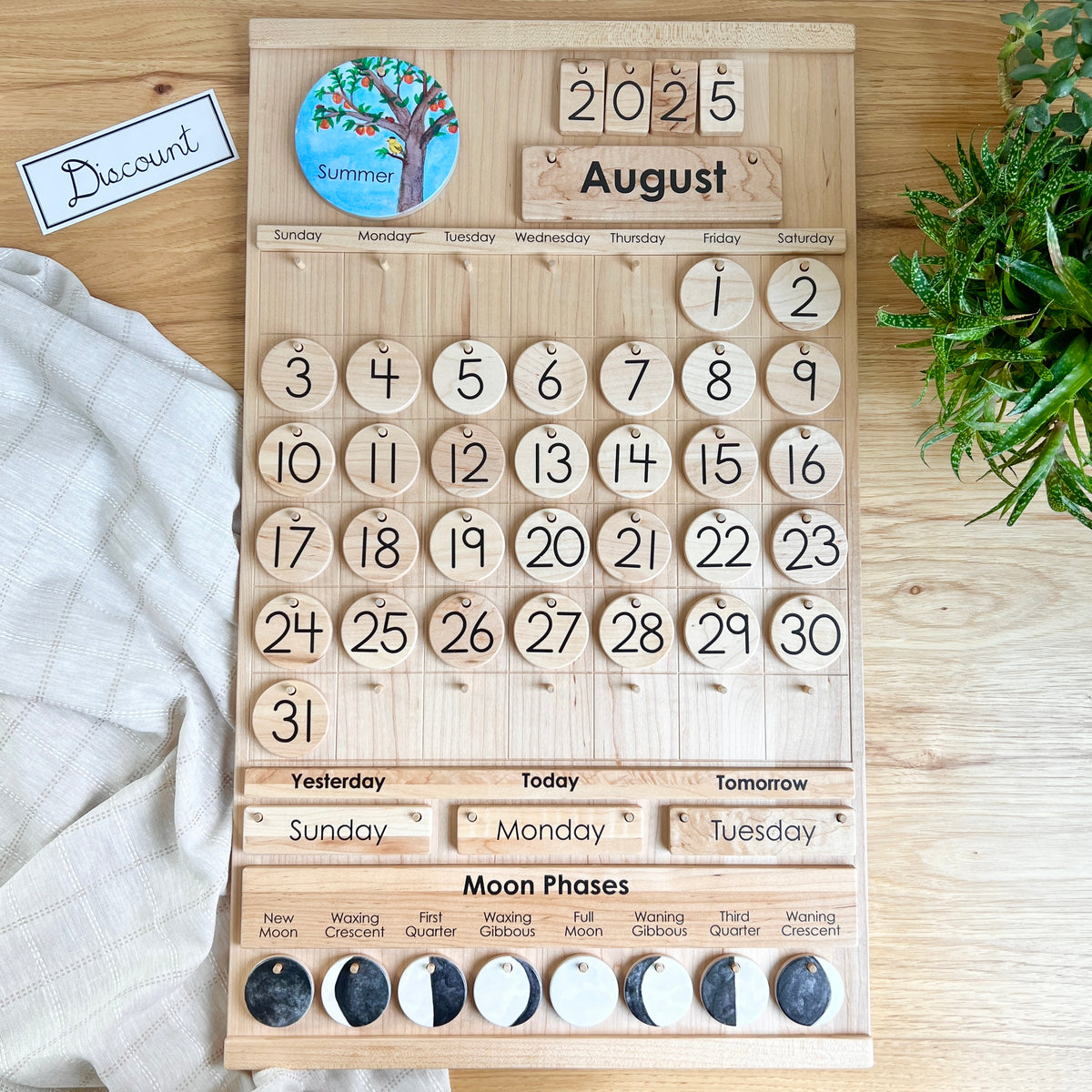 DISCOUNT Maple Classroom Calendar - Tall Size
