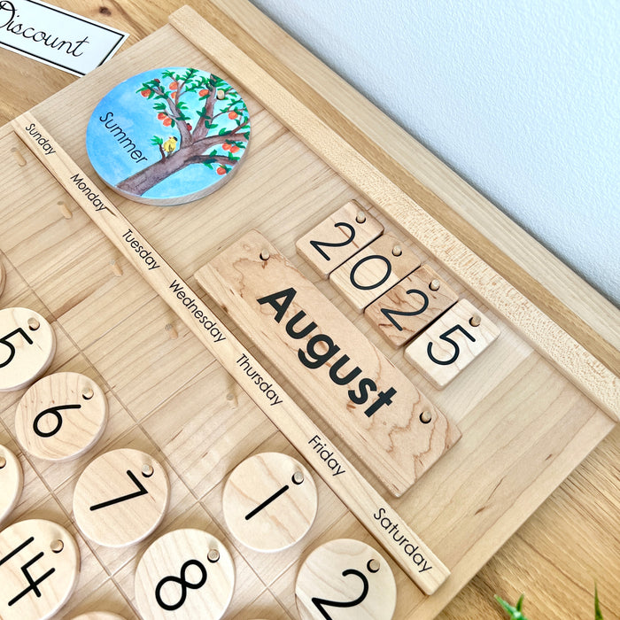 DISCOUNT Maple Classroom Calendar - Tall Size