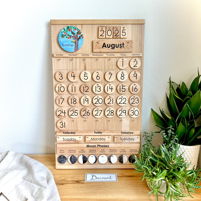 DISCOUNT Maple Classroom Calendar - Tall Size