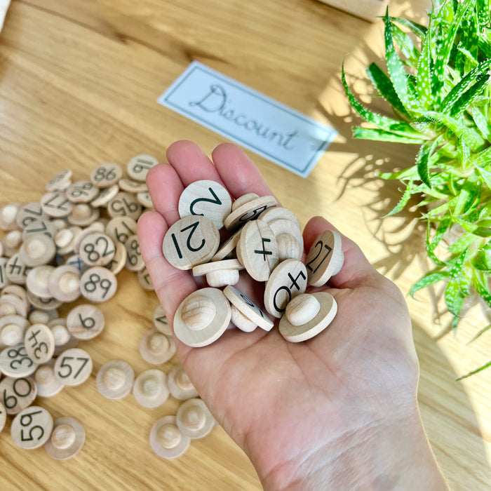 DISCOUNT Small Coins - Numbers 1-100