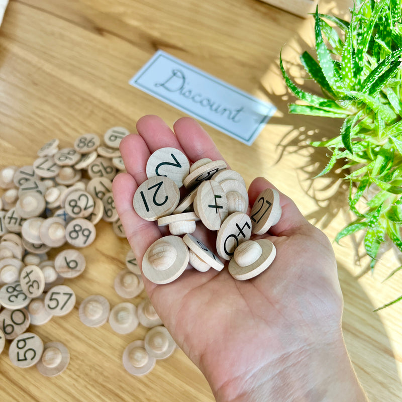 DISCOUNT Small Coins - Numbers 1-100