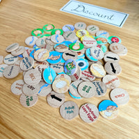 DISCOUNT Small Coins - Life Cycle Set 1