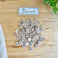 DISCOUNT Small Coins - Alphabet